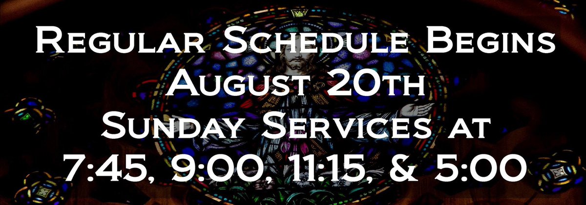goodshepherdlex's tweet photo. Remember, tomorrow we return to our regular Sunday morning schedule. See you at 7:45, 9:00, 11:15, or 5:00.
#sharethelex #goodsheplex https://t.co/joBUfkA02E