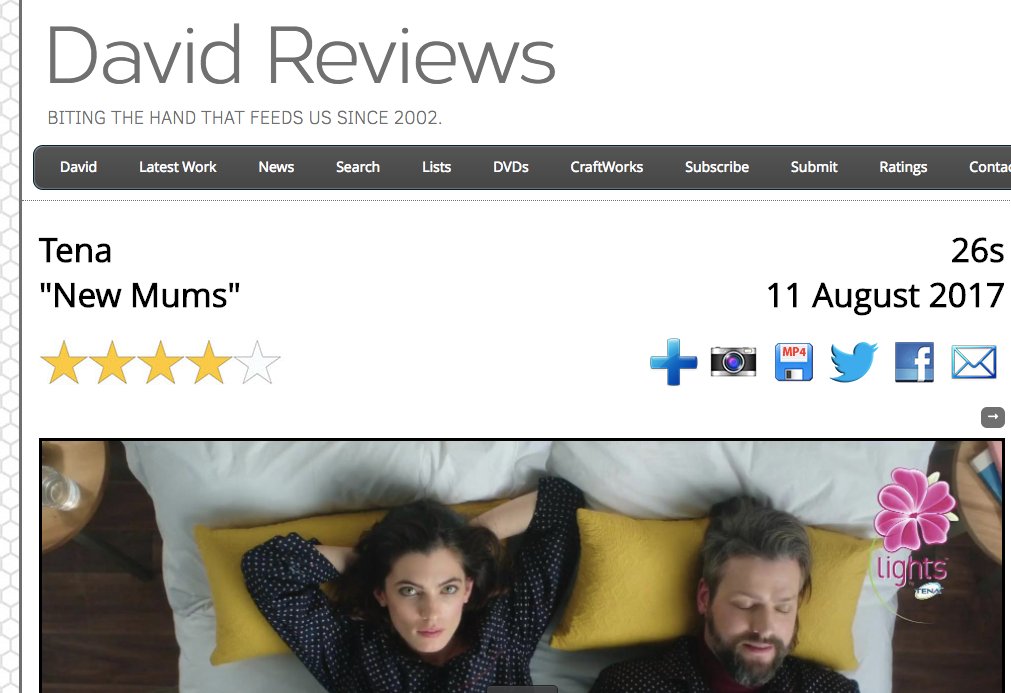 2DOORS_'s tweet photo. Thank you David Reviews for the 4 star rating of our latest commercials! 🙂 https://t.co/uymnzkkJHy