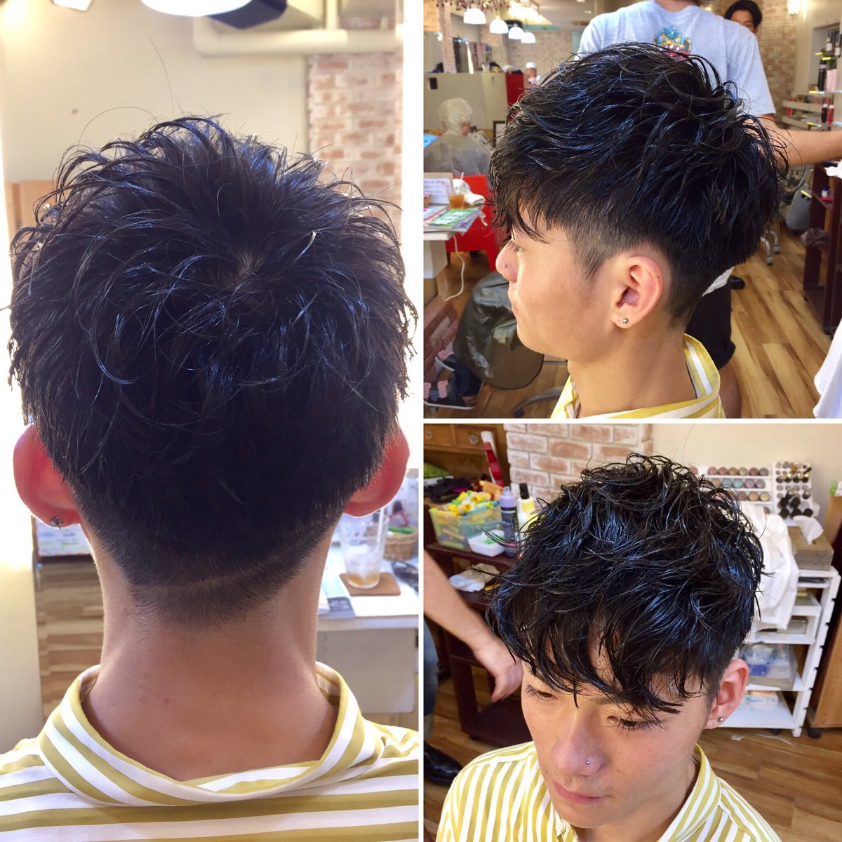 O Xrhsths 宮川太志 Hairmakefrei 代表 Sto Twitter お客様 束感カット メンズスタイル 個性的なモードスタイルもいける パーマでニュアンスを出す かっけー メンズスタイル集 髪型 人気 大阪 梅田 メンズカット 束感スタイル 美容室 男