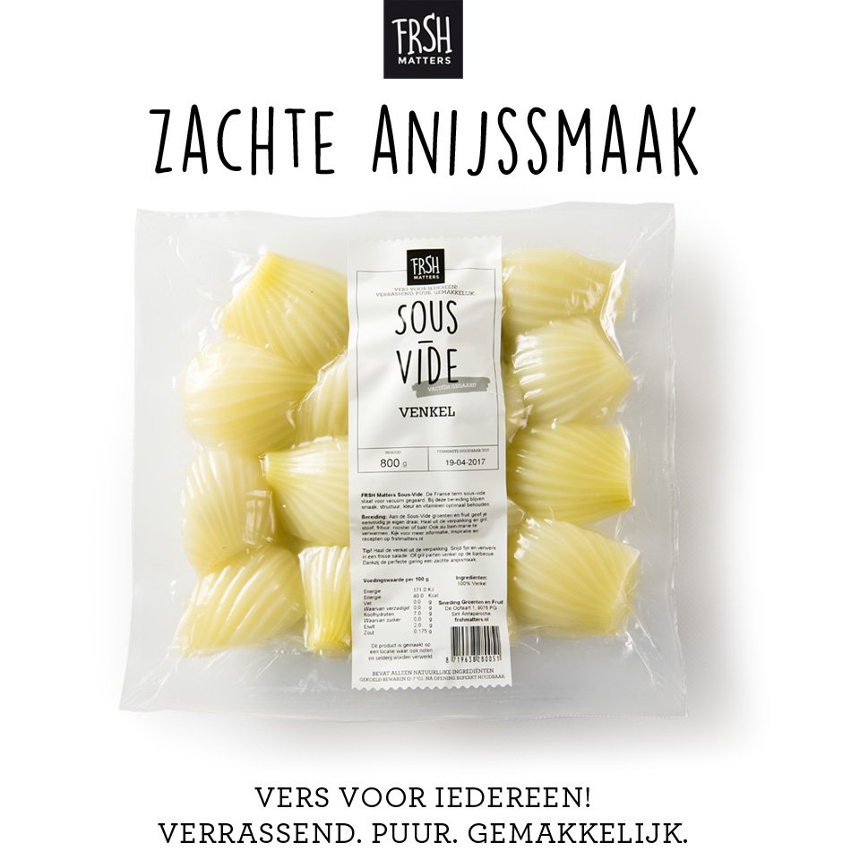 Sous-Vide #venkel heeft dankzij de perfecte garing een zachte anijssmaak. Lekker in een salade of gril op de bbq. bit.ly/2h6eKhz