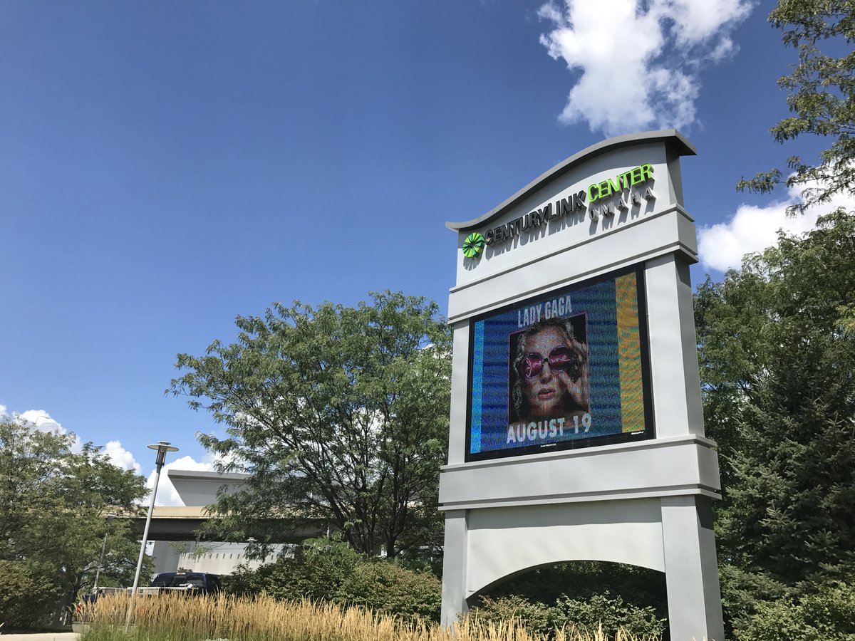 VisitOmaha's tweet photo. Gaga's in Omaha tonight! Who's checking her out at @centurylinkoma? https://t.co/Al6rx2Q8jr #OmahaWeekend https://t.co/cTriCBcnu1