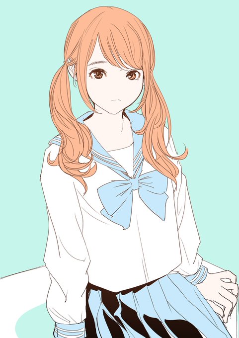 「オレンジ髪 学生服」のTwitter画像/イラスト(古い順)