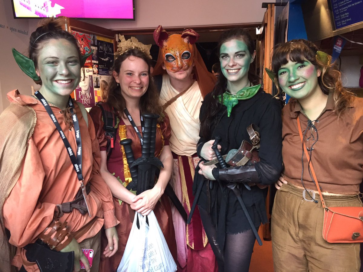 ukquantise's tweet photo. Edinburgh Fringe 2017 Derek Ward winners for best children's show Gobland for the Goblins Jenny Quinn my niece, 2nd from right. Proud uncle! https://t.co/lsBWEuR1sQ