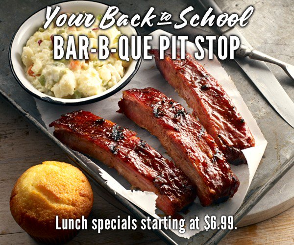 The best part of back to school shopping.... Lunch at Famous Dave's. #BackToSchool #Lunch