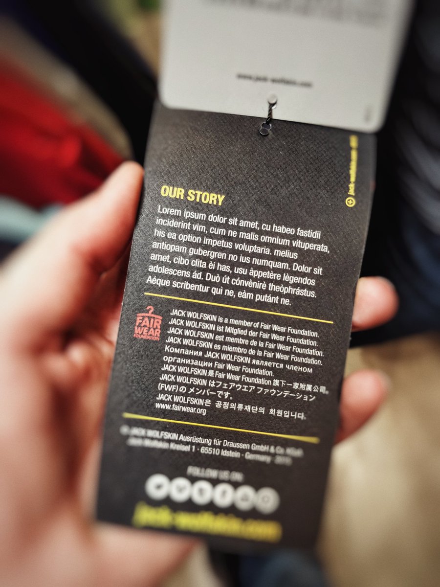 fritzbenning's tweet photo. lorem ipsum @jackwolfskin #jacket https://t.co/Wo2fNyGrMf