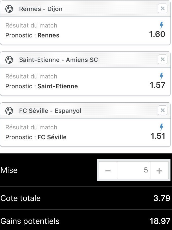 PRONOGABS's tweet photo. Prono du jour! [BK : 71€]

5€ de mise!
19€ de gains potentiels!

GL ✌🏼 https://t.co/A29ZFtRJxF