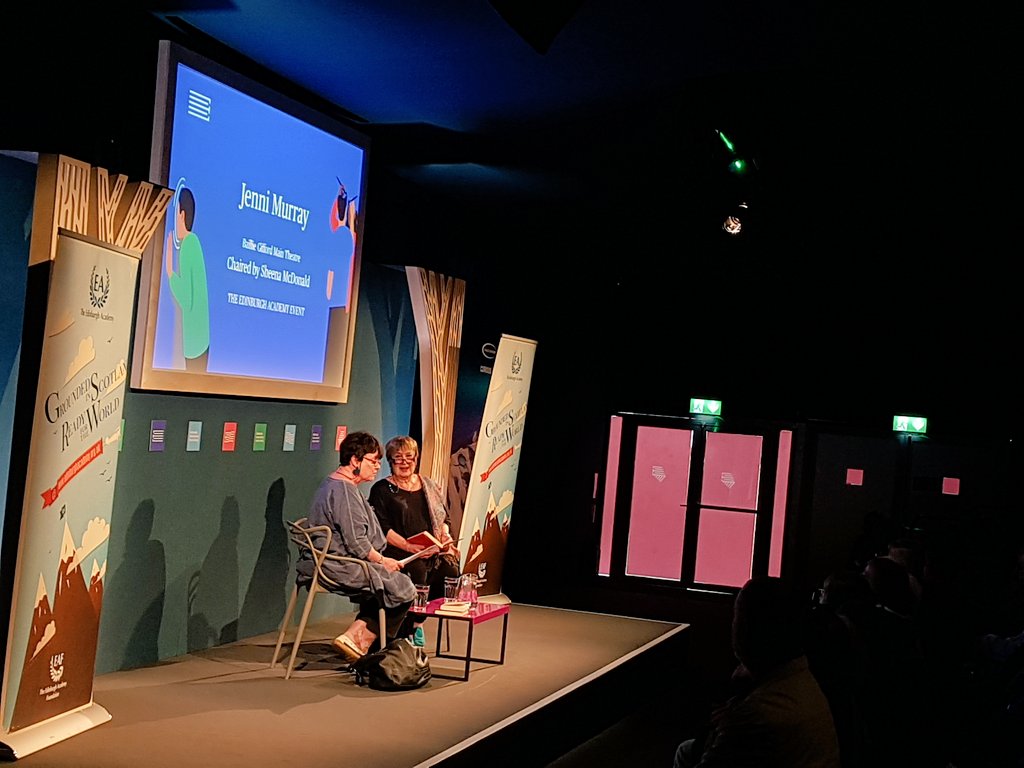 Here's Jenni Murray <a href="/whjm/">Jenni Murray</a> with Sheena McDonald at #edbookfest