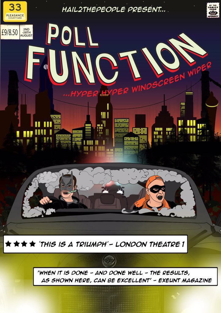 Jdkent's tweet image. My retweets haven't been lies, @hailtothepeople have got a solid, show, talented through and through. #PollFunction #hyperhyper #EdFringe