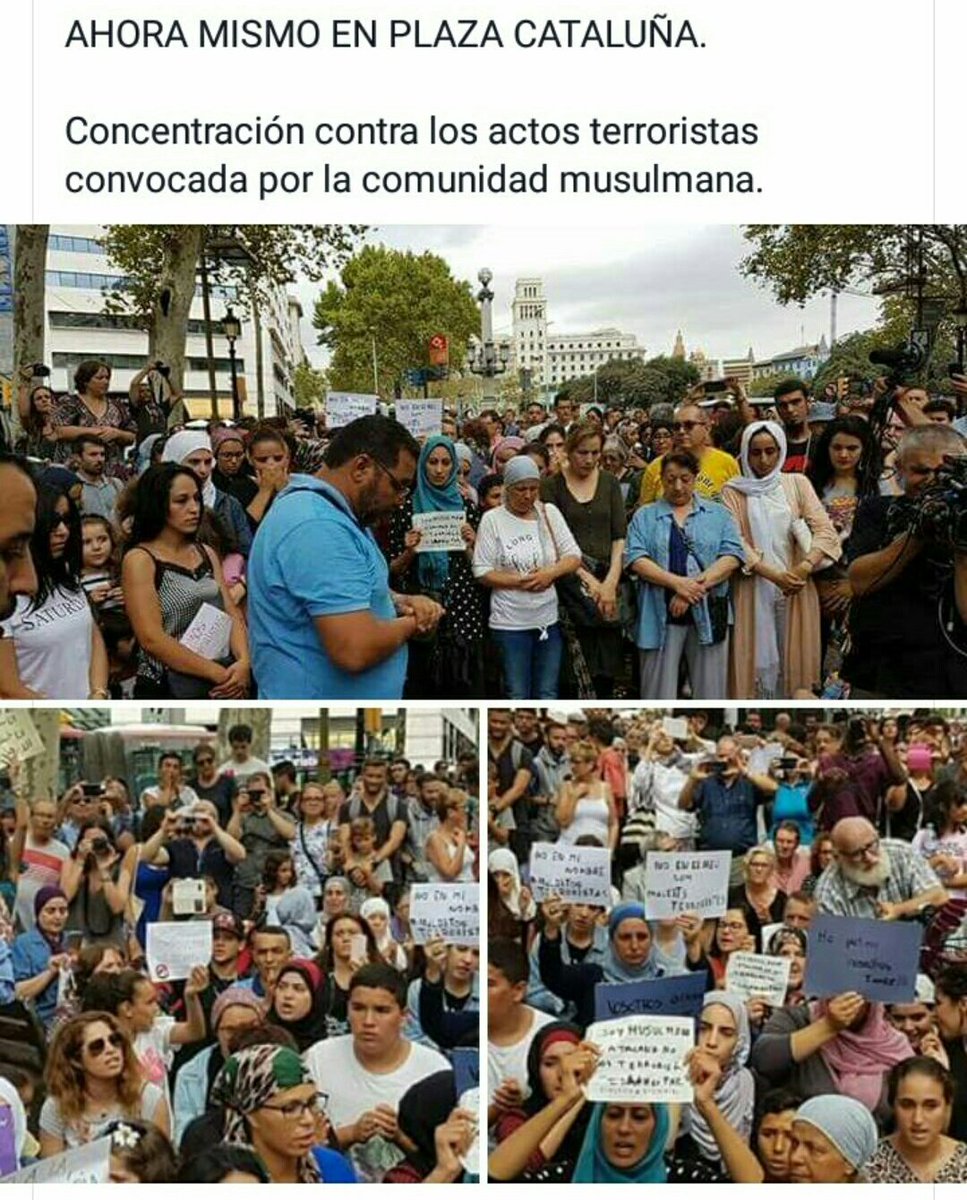 cynthiaveneno's tweet photo. Para quienes decís que no veis a musulmanes condenando lo ocurrido, os dejo esto por aquí, a ver si dejáis de soltar mierda racista. https://t.co/m7tge8gpZA