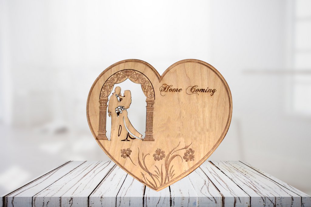 Love comes in all shapes and colors &materials too. Post it in a wooden heart! 

#Woodencards #Weddingcards #Invitations