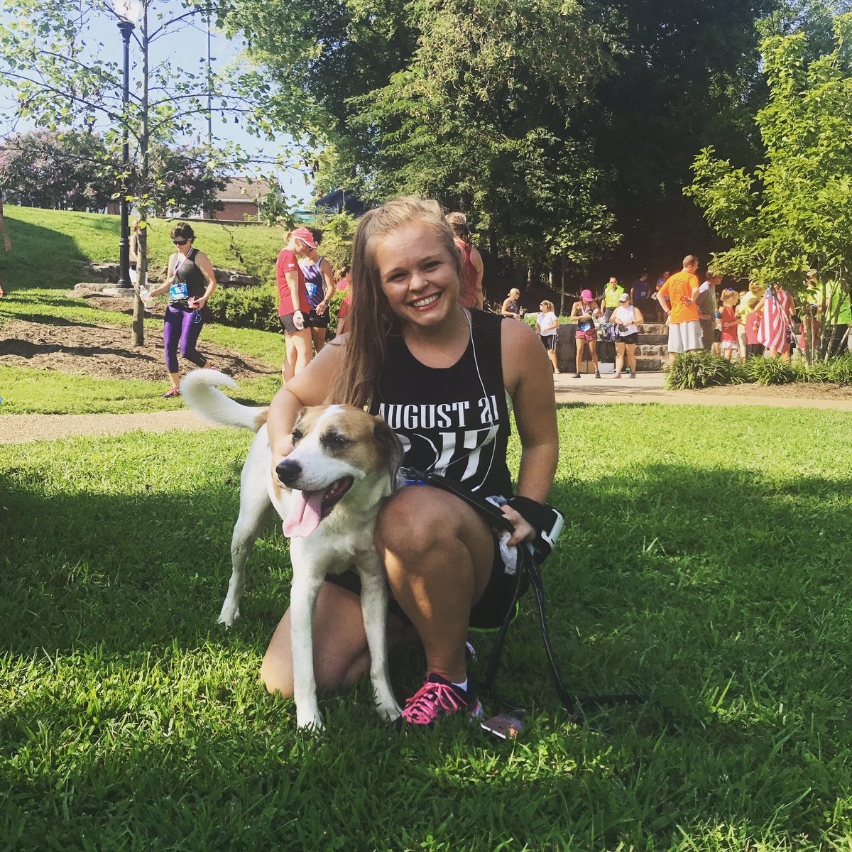 Even our furry friends got in on the action! Great job Aly &amp; Apollo.