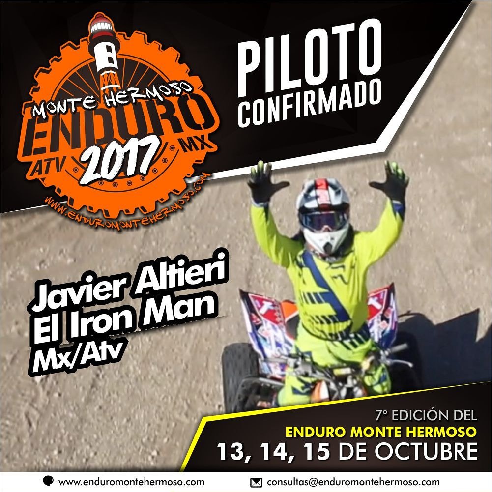Enduro_MH's tweet photo. @javialtieri sera uno de los protagonistas en el @Enduro_MH y correra en ambas disciplinas MOTOS y QUADS
#emh2017
#ironman
#notequedesafuera https://t.co/ycnwJAtm3K
