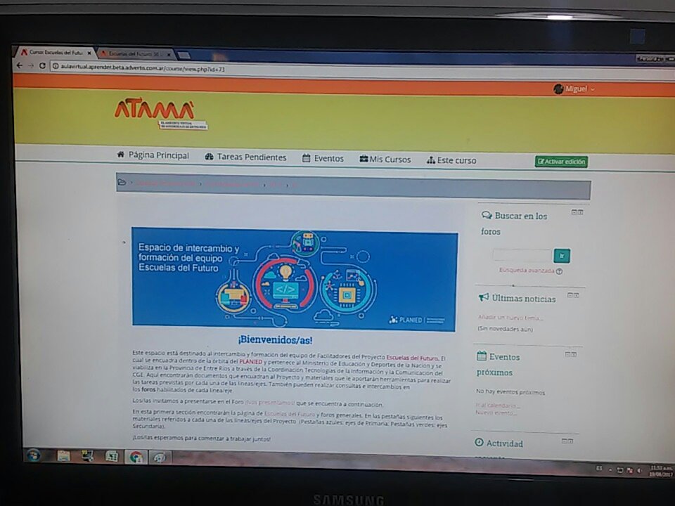 TeKovee's tweet photo. #Ahora en plataforma junto a los #FacilitadoresdeEscuelasdelFuturoER #FEF2017ER #tamoactivo #tamoonline |#Atama #EntreRíos #CGE @aulaldea https://t.co/RMycIYyzjI