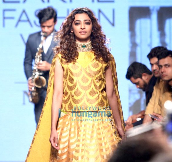 Bollyhungama's tweet photo. .@radhika_apte walks the ramp for #ShaileshSinghania at #LakmeFashionWeek 2017
https://t.co/tG7ACHrbaE https://t.co/PhmcR5ZU7o