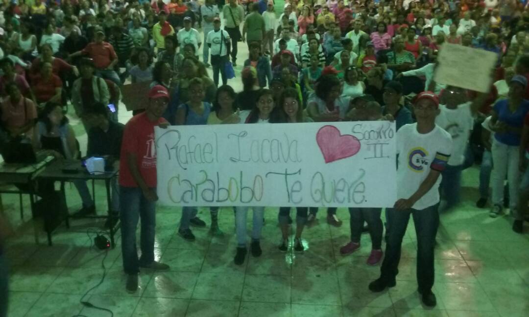 estebanpinto8a's tweet photo. La #tropa de los @CaraboboCLAP de Valencia se preparan para  recibir @rafaellacava10 para darles todo el  apoyo pa la Gobernación carajo https://t.co/ysBVv6KzEp