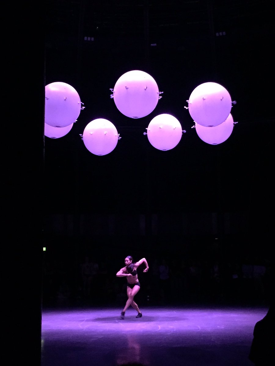 damclellan's tweet photo. Amazing performance last night, #PlusMinusHuman @RoundhouseLDN. Dancers move amongst a swarm of orbs - beautiful and thought provoking work. https://t.co/aThoah2kJt