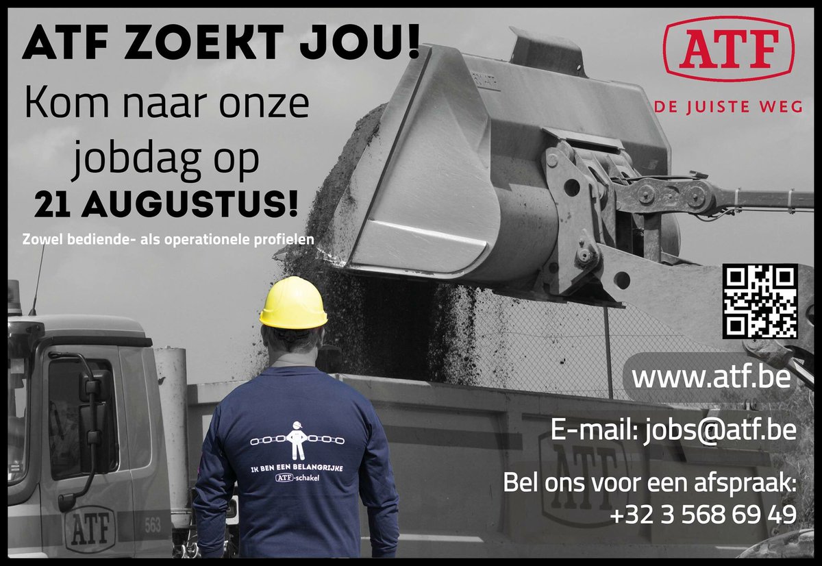 Jouw toekomst is jouw verantwoordelijkheid! <a href="/ATFnv/">ATF, de juiste weg!</a> is op zoek naar zowel administratieve, leidinggevende als operationele profielen.