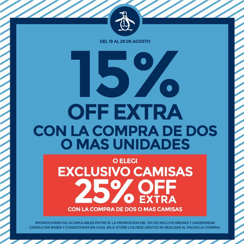 PenguinArg's tweet photo. Encontrá lo que estas buscando en nuestra #OriginalSale! 🐧👕👖👔👟
*Locales adheridos &amp; E-Store 
https://t.co/XcQHz2t43P https://t.co/Us6AhqJlc0