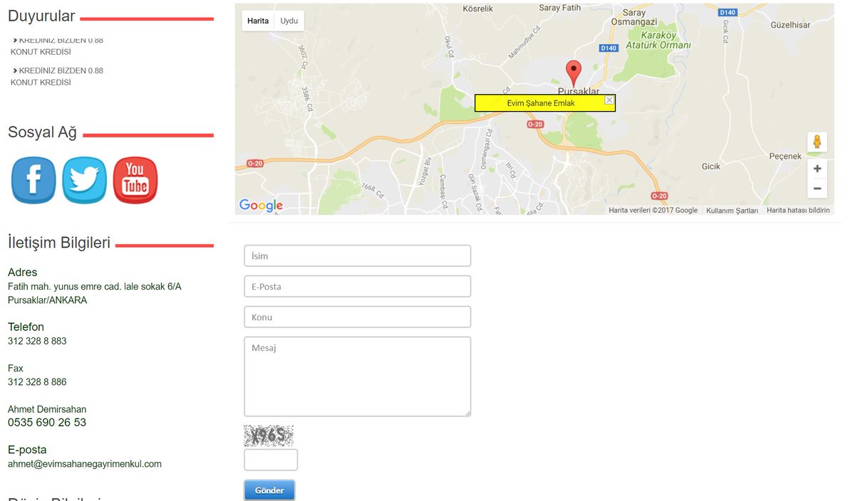 Evim Şahane Gayrimenkul Web Tasarım'da bizi tercih etti. #emlak #gayrimenkul #pursaklar #kiralıkev #satılıkev #arsa #RealEstate