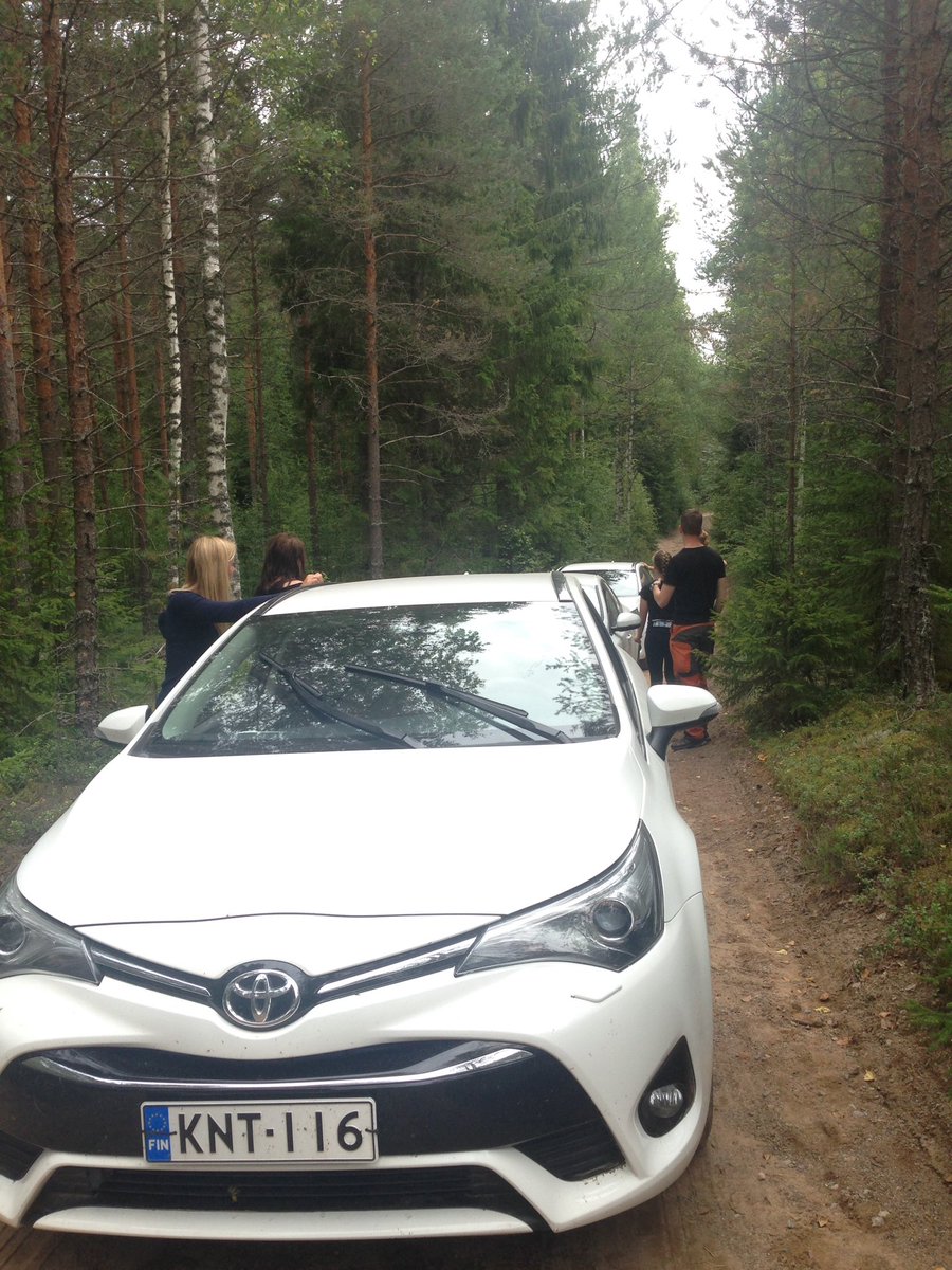 GMatthews231's tweet photo. We got lost in the Finnish forest near the Russian border and found bear prints 🐻 🇫🇮 #adventure #AmazeMeLeader https://t.co/fCVdmS1J3r