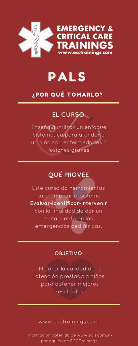 gflores911's tweet photo. En #ECCTrainings nos gusta tenerle informado. Por ello, le compartimos estos datos sobre el curso #PALS. 

#PediatricAdvancedLifeSupport https://t.co/1xnlnwXZUM