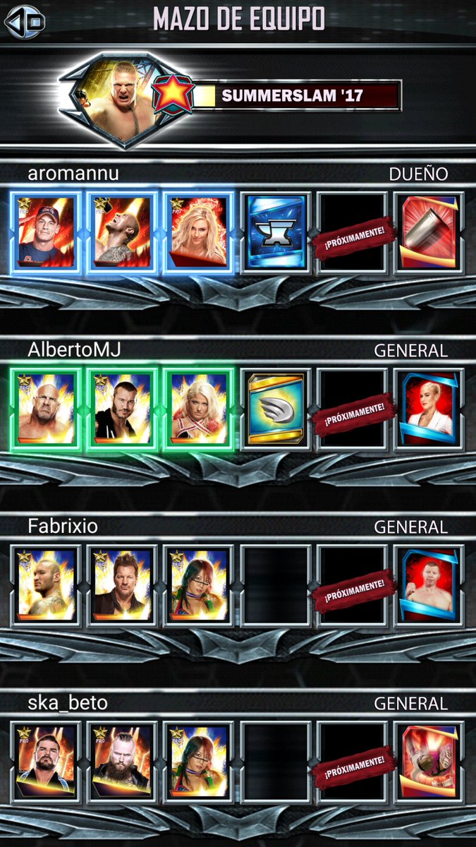 aromannu13's tweet photo. @WWESupercardArg busco gente activa para el equipo acabo de votar a dos inactivos https://t.co/E3jdClxPSc