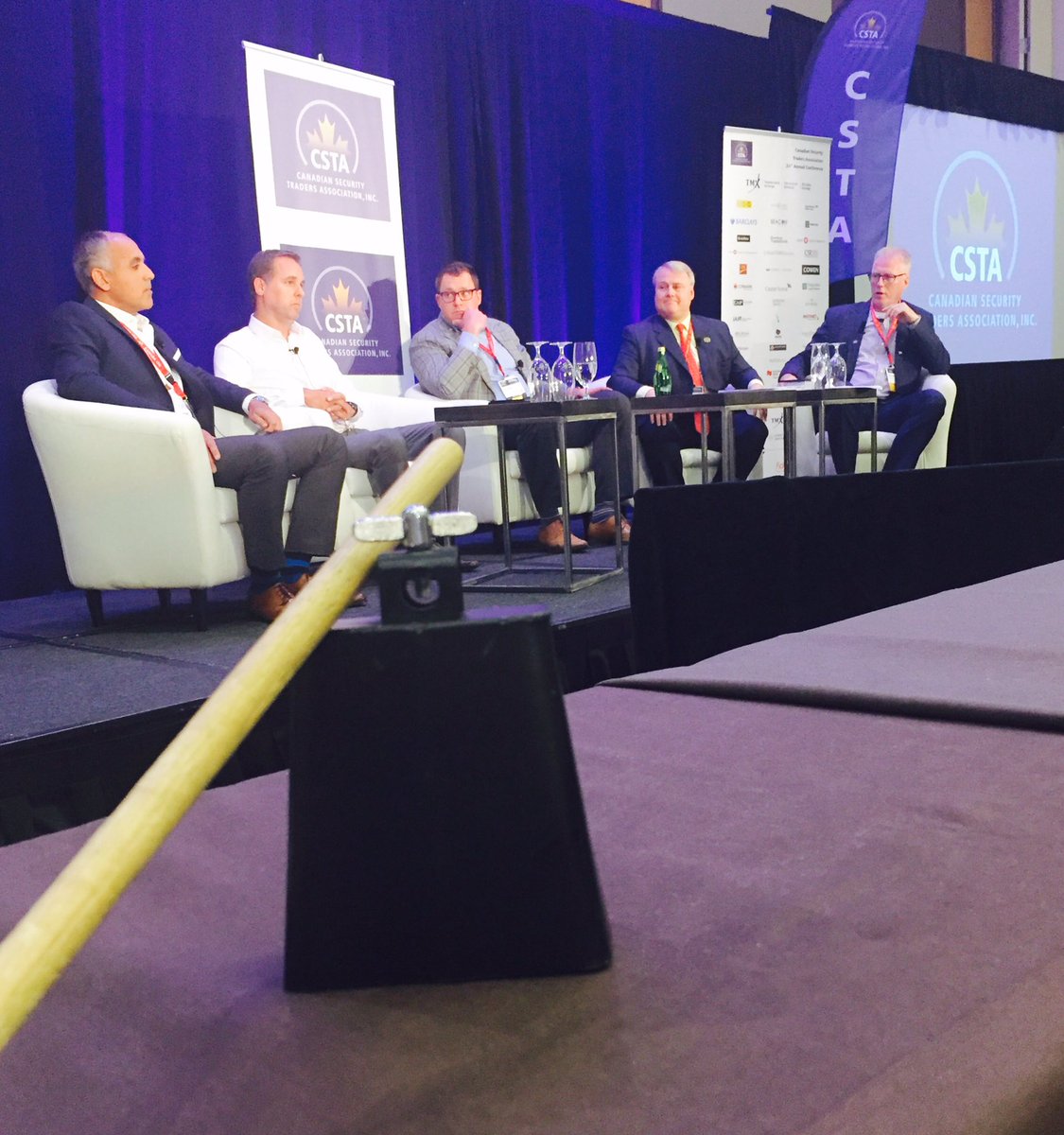 JimToes26's tweet photo. Proud to be holder of the cow bell @CanadianSTA Exchange Panel #2017CSTA https://t.co/clvm8nW2ku