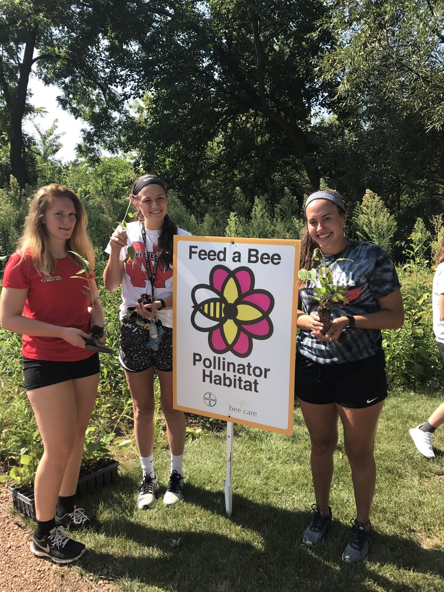 It's National Honey Bee Day! Students #FeedABee to nurture a healthy bee population. Learn more: bit.ly/2sPTAK8.