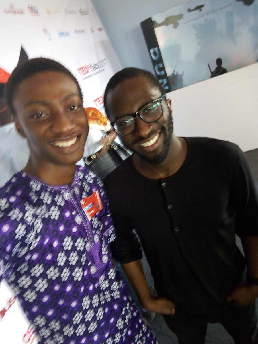 thekunlefelix's tweet image. Awesome day at #TEDxYaba17 , had a nice selfie with @senisulyman from @Andela_Nigeria