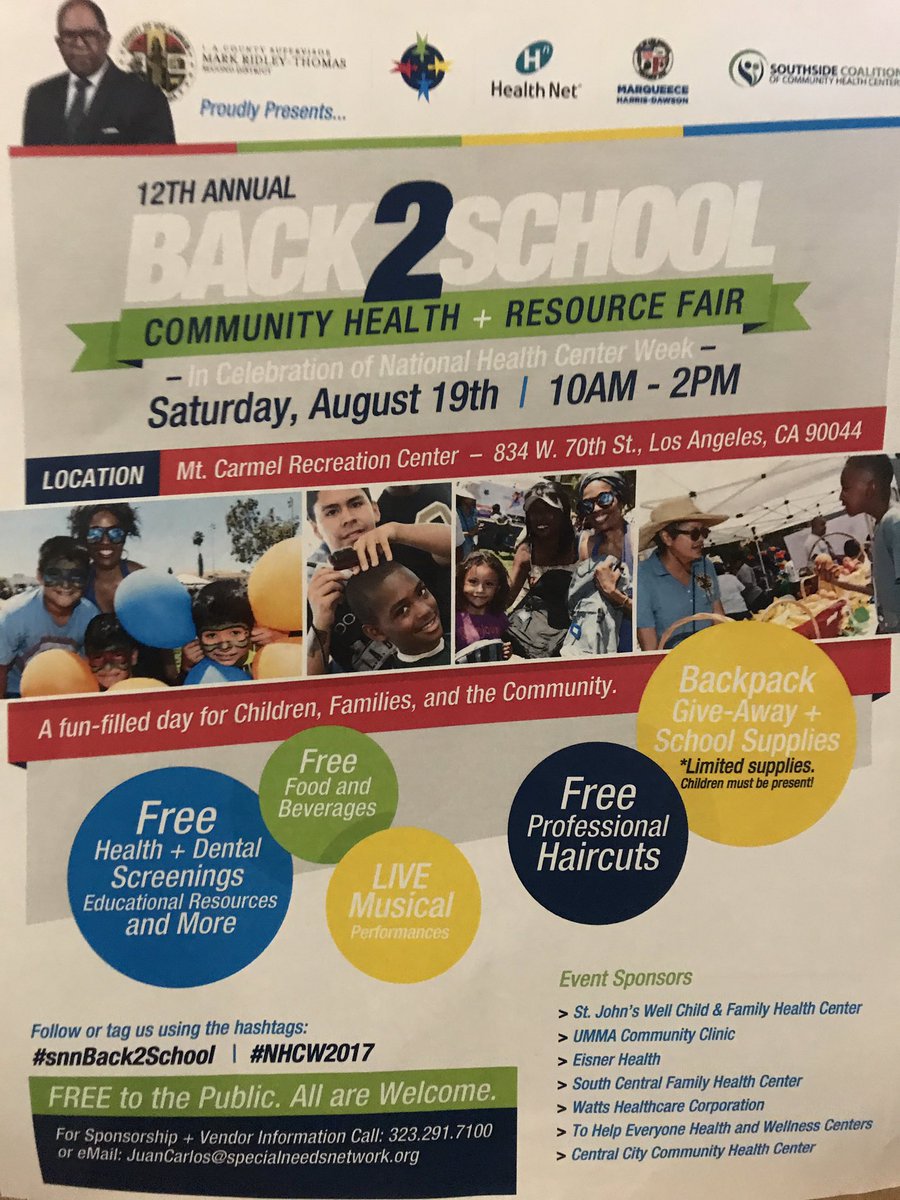 Walk4Health from St John's Well Child &amp; Family Center to Back2School Resource Fair at Mt Carmel Park @12SL10 <a href="/SgtMooreLAPD/">SgtMoore</a> <a href="/PTingirides/">Phil Tingirides</a>