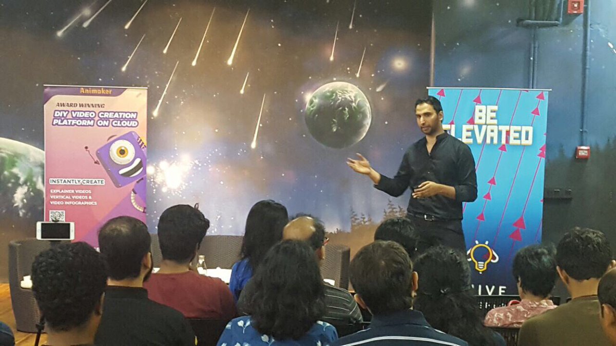 Taking a session on Power of creative Marketing. #creativity #marketing