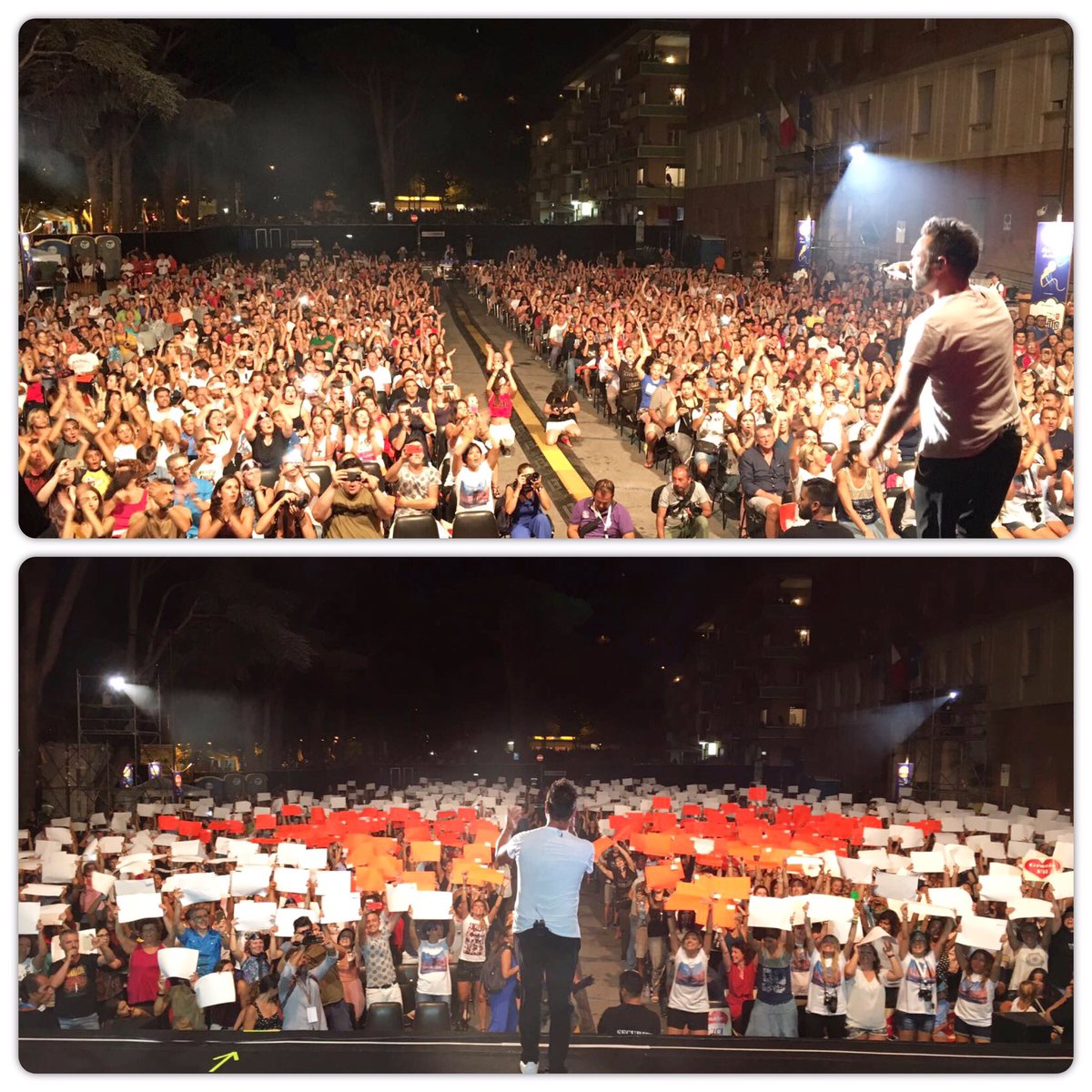 NekOfficial's tweet photo. #gaeta si è inventata una coreografia per me...senza parole!! Grazie.
#uniciband #uniciintour #nonmifermomai https://t.co/zwATBtCiYf