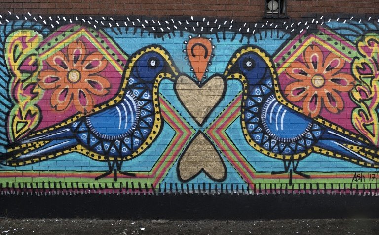 Belfast_Beyond's tweet photo. Wall by #AshPlum for #HitTheEast #Belfast #NorthernIreland #streetart #urbanart #eastbelfast #streetartfestival #BelfastBankers https://t.co/jV14snT9bh