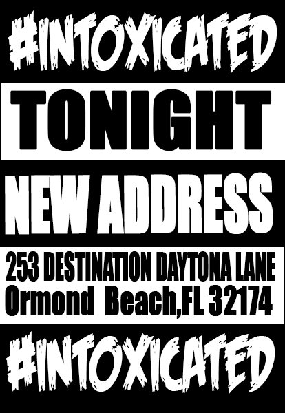 OfficialBCU19's tweet photo. SPREAD THE WORD !!!!!
#intoxicated TONIGHT NEW LOCATION BIGGER VENUE #Bcu21 

https://t.co/W9ui1H0lC0