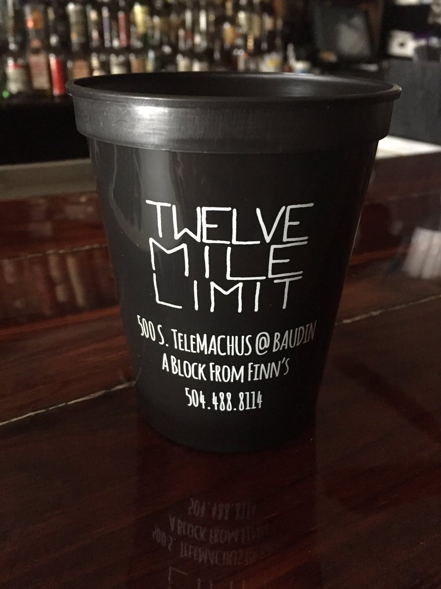 twelvemilelimit's tweet photo. Hey, do you have a stack of 12ML #gocups at your house? We're out at the bar. Come trade them in: $0.50 bar credit per cup. #Nolimit. https://t.co/zZ1VHrSV4O