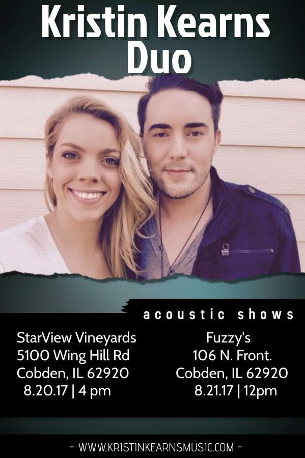 Tomorrow <a href="/nateparade/">Nate McCoy</a> &amp; I will be <a href="/StarView1/">Love</a> &amp; Monday at Fuzzy's! Come say hi! #southernillinois #Eclipse #livemusic #winery #acoustic #music