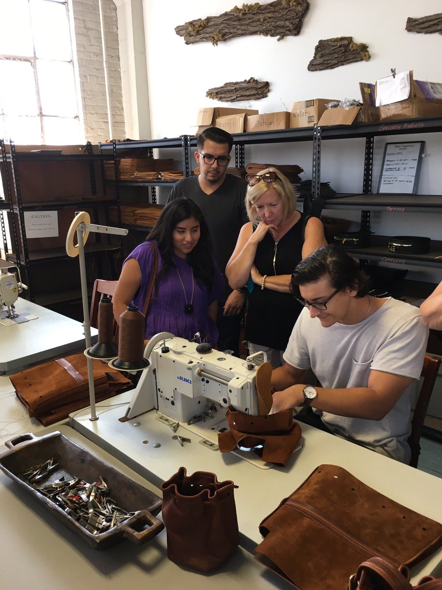 DowntownCLE's tweet photo. The ArtCraft building is home to @FOUNTleather and Oceanne. Check them out in the #clesparx blue line! https://t.co/sXQEn81U7N