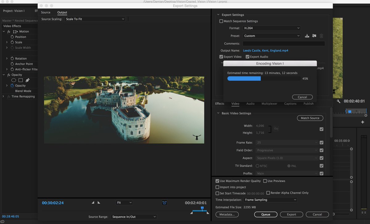 AttylaStudio's tweet photo. Out most recent work from @LeedsCastleUK in final stages of post-production
Look up for the final video soon!#inspire2 #drone #aerial https://t.co/eQB4QwMAvh
