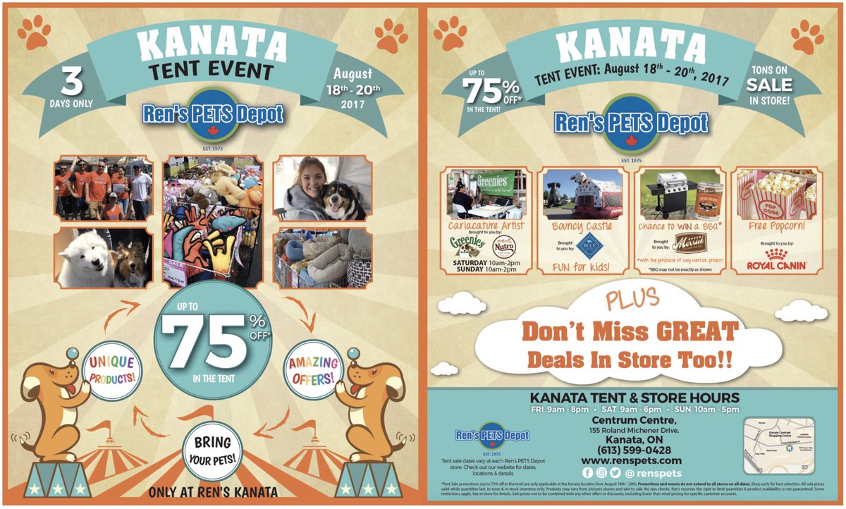 ottawapetexpo's tweet photo. We hope everyone is checking out @RENSPETS this weekend for their huge sale!! #Ottawa #OttawaPets #PetsOfOttawa #OttawaDogs https://t.co/lzAcgP8lO8
