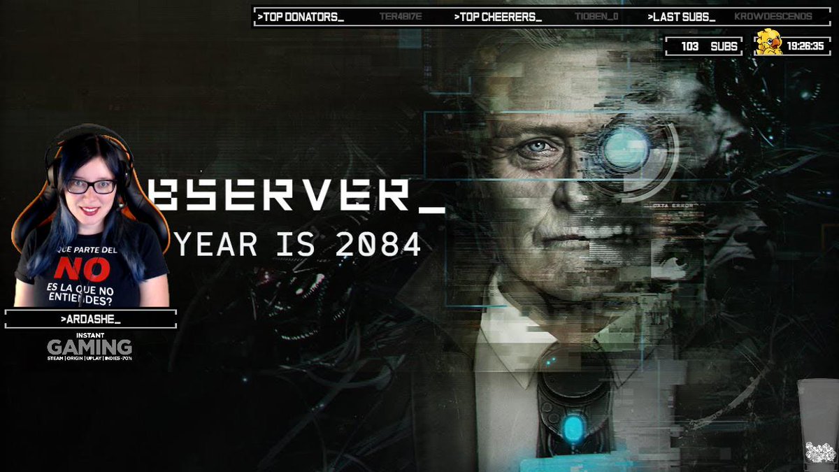 Ardasheg's tweet photo. ๐ดhttps://t.co/Kj1sBY5UBH
๐ฎ>OBSERVER_
๐ข#streamer #twitch #directo #ardashe #observer #observerthegame #videogames #juegos #gamer https://t.co/wwewawKRfm