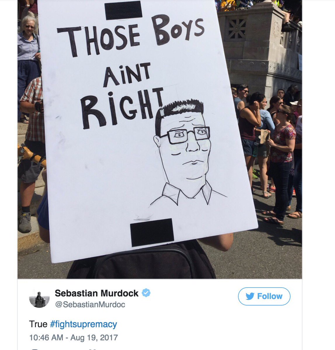 You tell 'em dad #hankhill #fightsupremacy #silenceiscomplicity