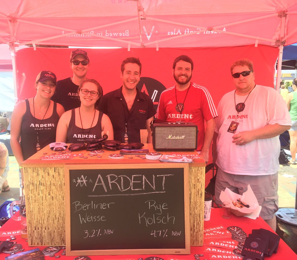 ArdentCraftAles's tweet photo. We're rolling deep at the Virginia Craft Brewers Fest today, come join us! @VACraftBeer #vcbf17 #vacraftbeer https://t.co/tS77jKq44n