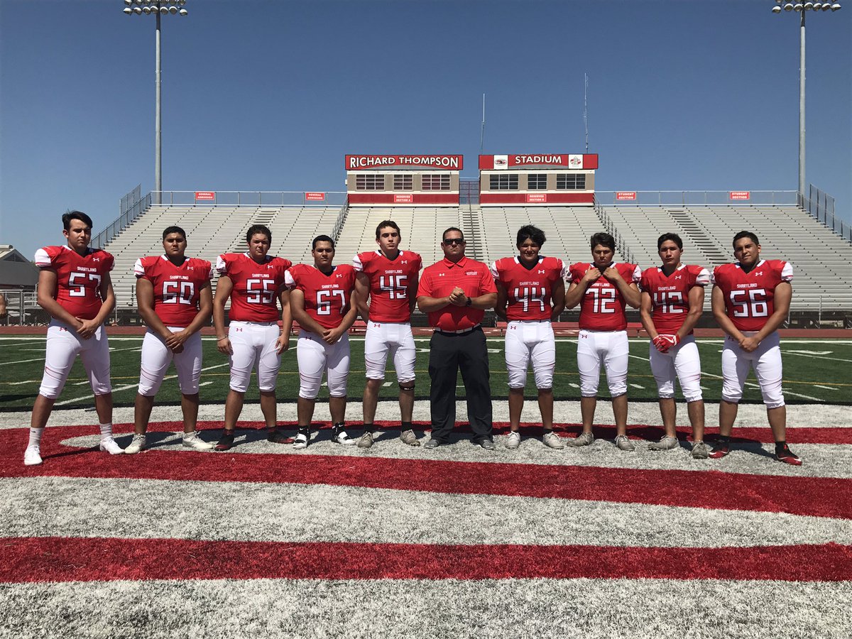 Varsity DL with Coach Walker.