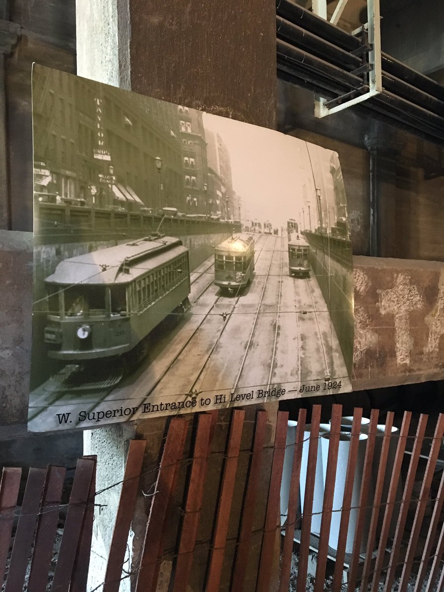 FlatsForward's tweet photo. So much history at the Veterans Memorial Bridge Tour stop at #clesparx in the Flats. https://t.co/mmGn908h4m