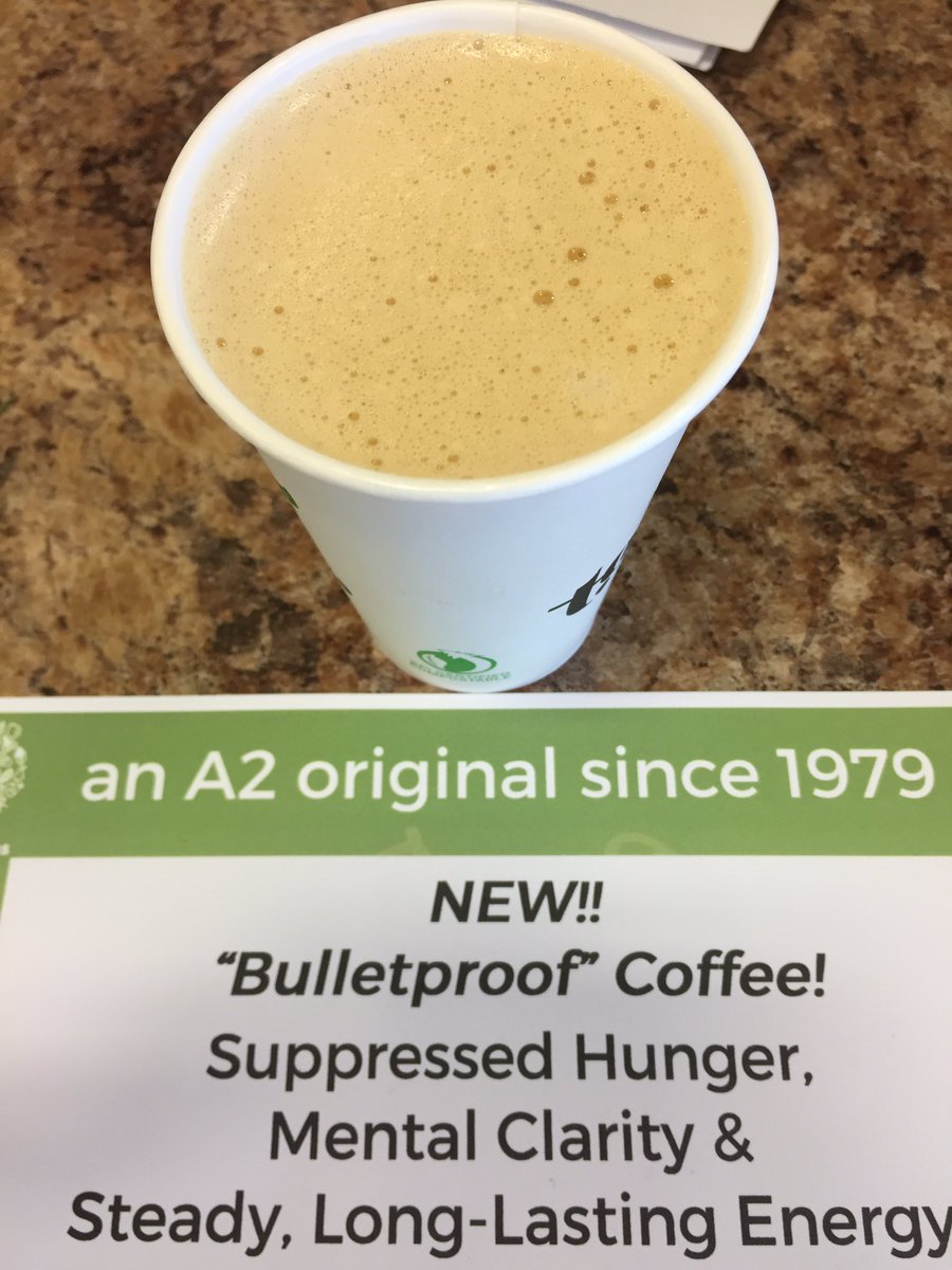 arborfarmsAA's tweet photo. New! Bulletproof coffee! An 8-hour pick me up - and I need it today!!! https://t.co/hTHuo6Hlqb