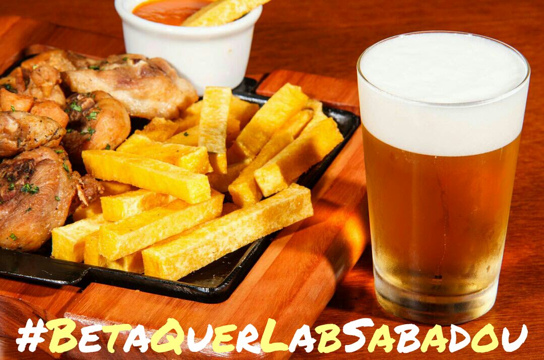 Agora sim aproveitar o sábado com uma tabúa deliciosamente acompanhada de cerveja!

#BetaQuerLabSabadou 
#BetaQuerLab