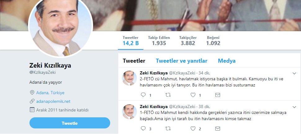 adanamedyahaber's tweet photo. Burada kast ettiğin bensem şayet ; 
Sen ŞEREFSİZ, NAMUSSUZ ve TOPSUN @KzlkayaZeki 
Yok ben değilsem sorun yok :) https://t.co/iNYo0CV2yK