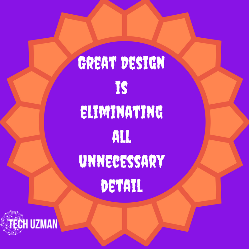 TechUzman's tweet photo. #great #design is eliminating unnecessary detail
#logodesign #webdesign #techuzman https://t.co/69QqU6KXgz