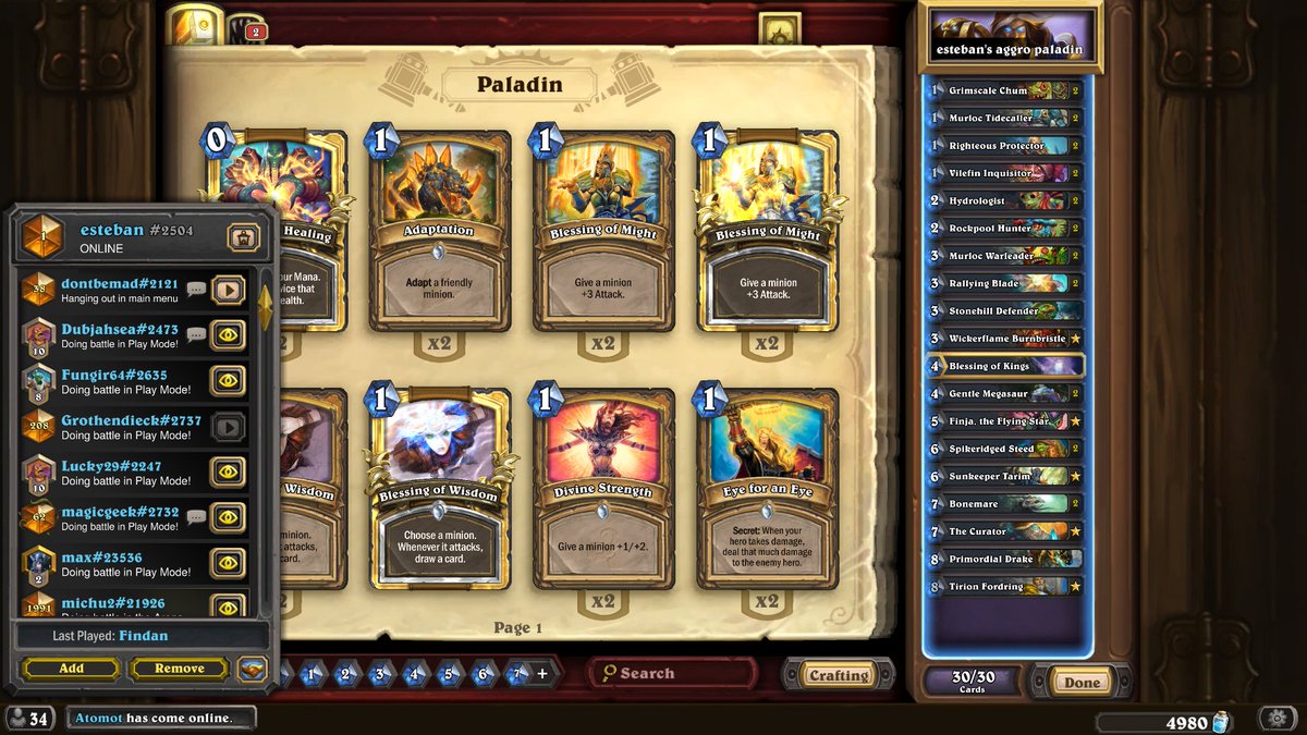 EstebanHS_EU's tweet photo. Yeees, FINALLY RANK 1 BOYS !! pala and druid OP (did 13-4 at rank 2) @RomandyGaming @hearthstone_fr @HearthNews_FR @ViciousHS @ArmaTorlk https://t.co/W5IYiGKSYt