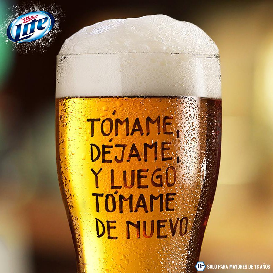 Porque una vez que la tomas 🍺 te va a encantar su sabor #ItsMillertime